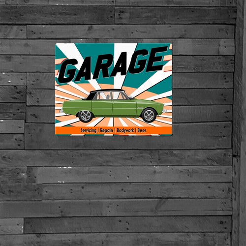 Personalised man cave metal - man,