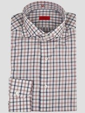 Isaia Multicolor Cotton Shirt