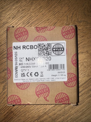 20a 30ma rcbo wylex - wylex, 6ka