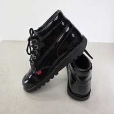 Kickers Black Patent Leather