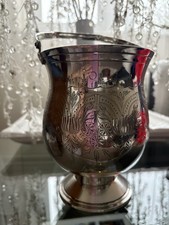 Silver-plated ice bucket with