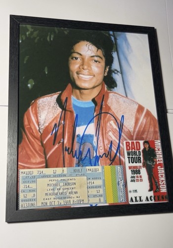 Michael jackson signed - signed, photo