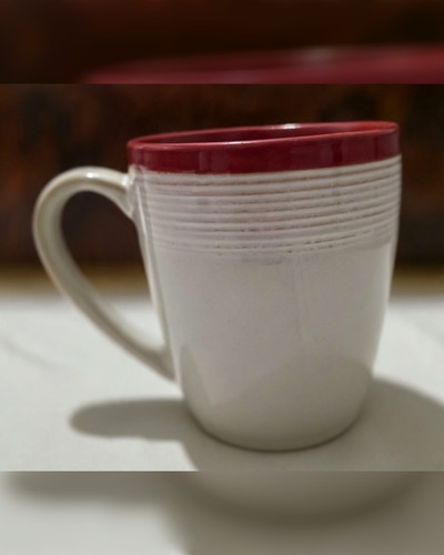 Denby cream red - &,