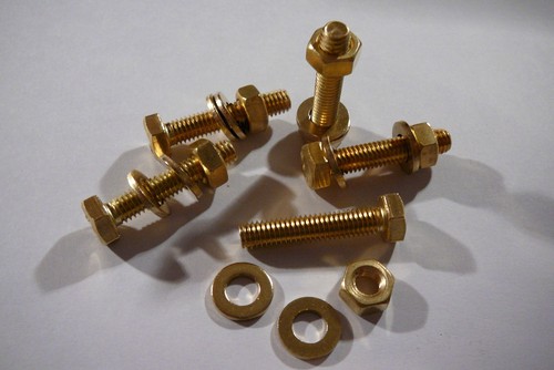 M6x30 brass hex head bolts - 5,