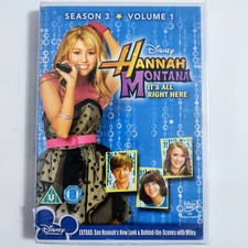 DVD Kids Hannah Montana Season 3 Volume 1 – Disney Channel Miley Cyrus Episodes 