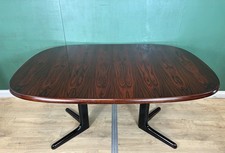 Mid Century Rosewood Danish 🇩🇰 Dining Table By E Valentinsen-Courier Delivery