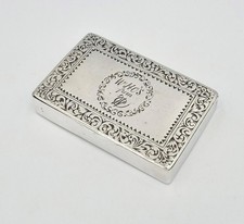 GEORGIAN SOLID SILVER ENGRAVED