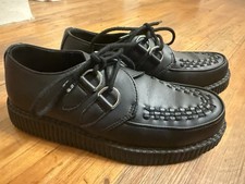 T.U.K. Black TUKskin Viva Low Creeper