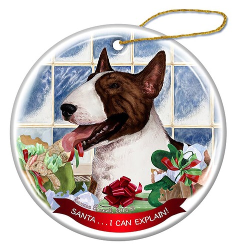 Bull terrier brindle dog - brindle,