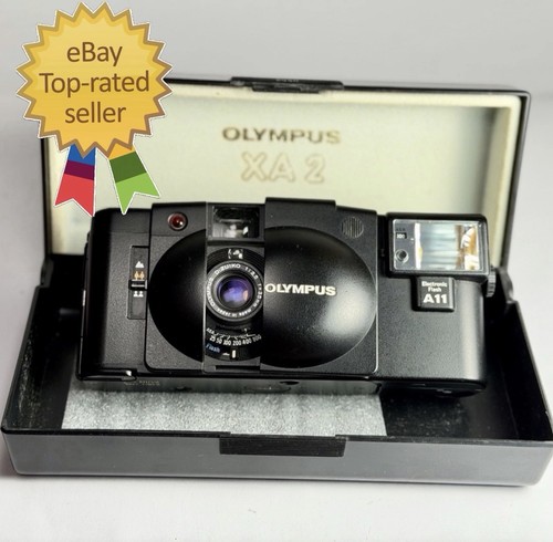 Film camera olympus xa2 black - camera,