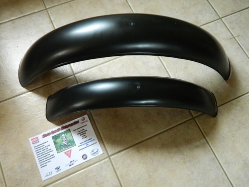 Trials mudguards plastic black - trials,