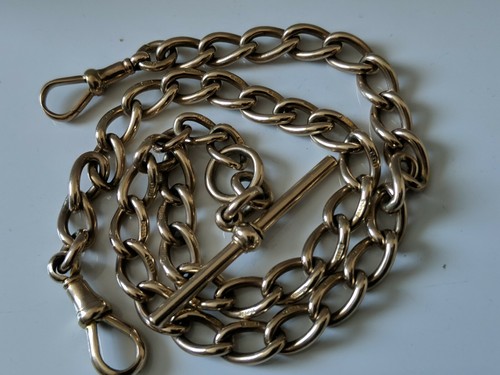 Antique 9ct gold curb - 9ct, link
