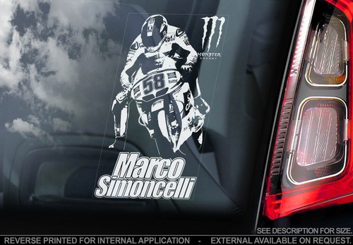 Marco simoncelli car sticker - car,