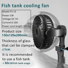 Aquarium Chiller Fish Tank Cooling Fan for Salt Water Fresh Water Water Tank