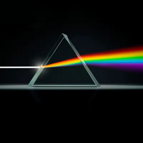 Glass triangular prism - glass, 60°