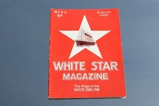 WHITE STAR LINE MAGAZINE JANUARY 1929 FEATURING RMS OLYMPIC ADVERTS ETC