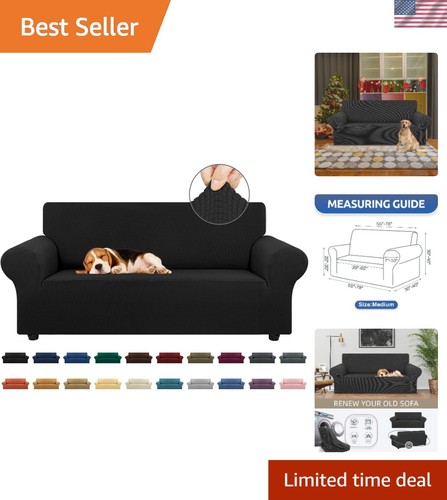 Black machine washable couch - black,