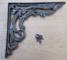 Rustic iron shelf bracket