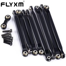 FLYXM 8pcs Front and Rear Toe Links Push Rods for Traxxas 1/16 E-Revo RC Truck