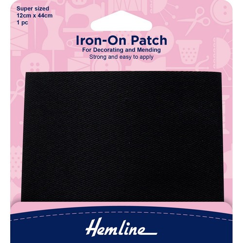 Hemline large iron patch - large, iron-on