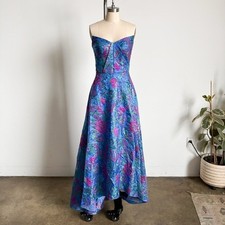 $845 NWT Theia Blue Strapless