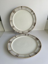 2 Denby Truffle Layers Dessert / Large Side Plates. 20.5 CMS diameter 