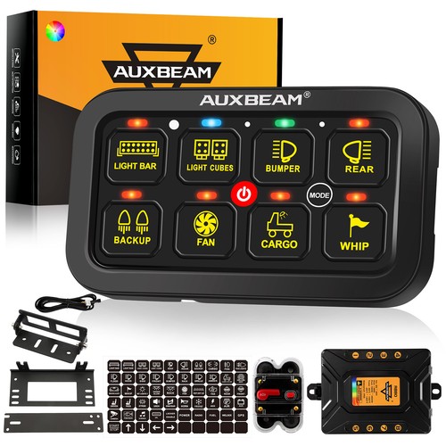 Auxbeam rgb gang switch - rgb,