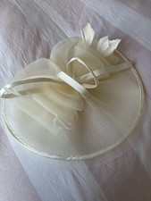 Handmade Cream Fascinator Hat