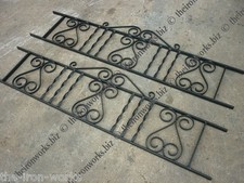 #VICTORIAN WROUGHT IRON METAL RAILING PANELS 6ft LONG x 2ft TALL MADE TO ORDER