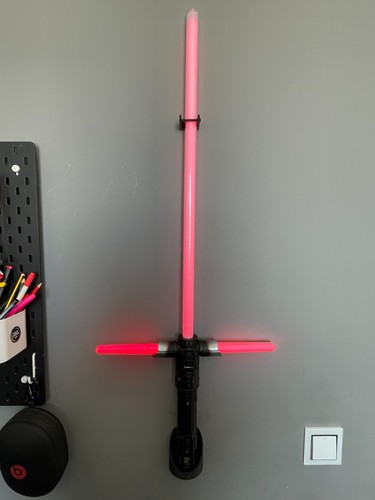 Wall mounted lightsaber - wall,