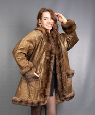 17359 GLAMOROUS LEATHER COAT
