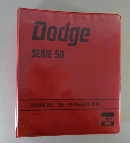 Workshop manual dodge - dodge, renault
