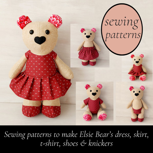 Teddy clothes sewing - teddy, pattern