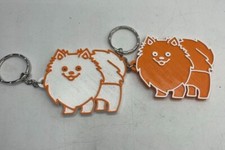 Pomeranian Dog Keyring /
