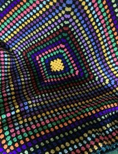 New Handmade Crochet Throw, Blanket, Multicoloured, 140 cms, 4ft 7”