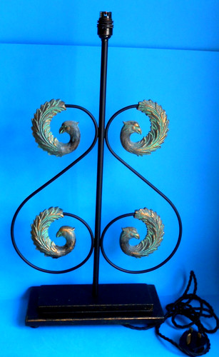 Beautiful peacock lamp base - peacock,