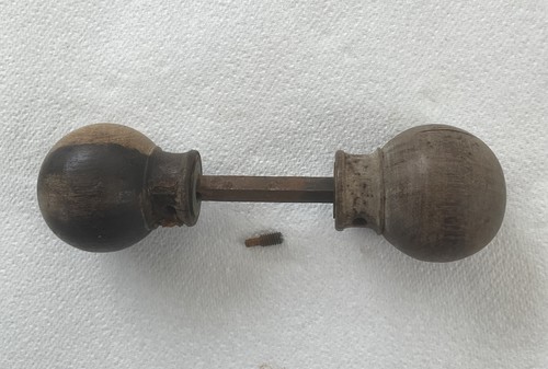 Antique wooden door knobs - antique,