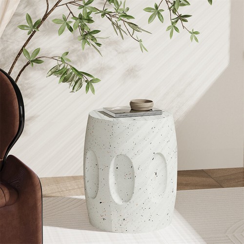 Elegant white concrete side - white,