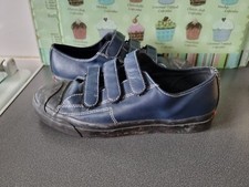 VINTAGE NAVY BLUE LEATHER HOOK