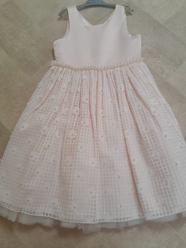 Girls pink ivory dress - pink,