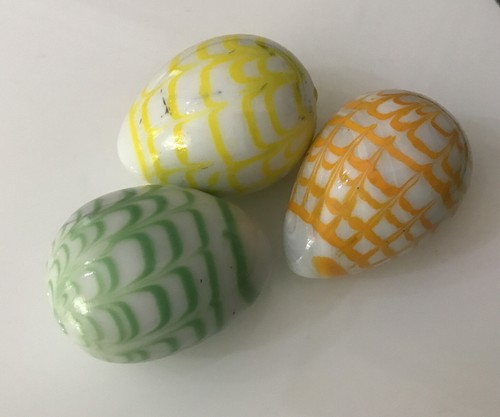 Vintage nailsea milk glass - ?,