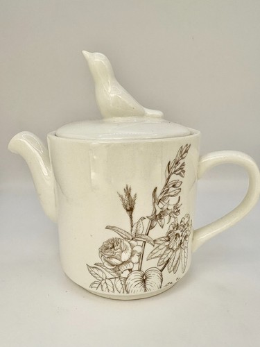 Botanical bird teapot rhs - rhs,