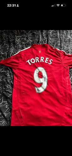 Liverpool signed shirt - shirt, torres
