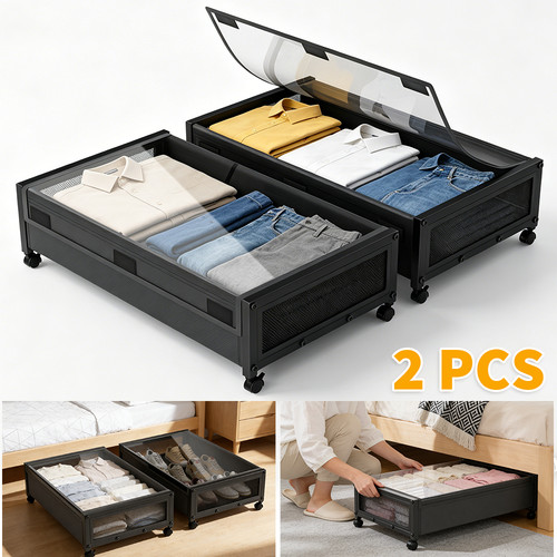 Large underbed storage box - 2x,