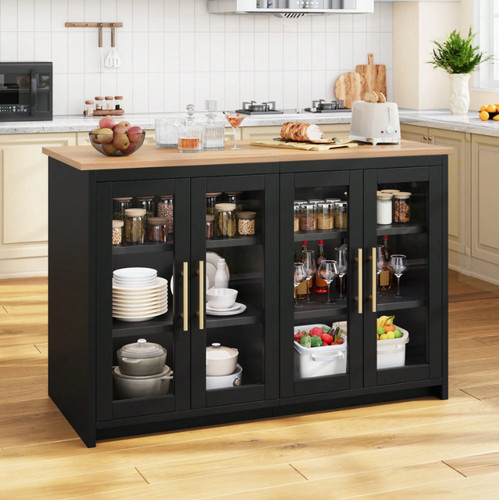 Kitchen island with power - kitchen,
