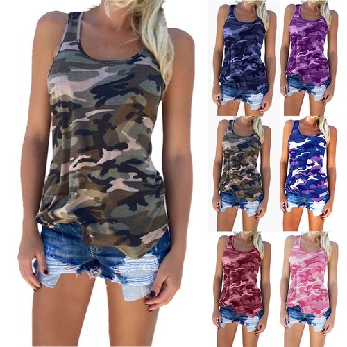Womens camouflage vest tank - womens,