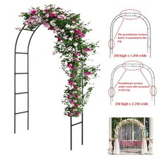 Heavy Duty Bridal Metal Wedding Arch Stunning Garden Arbor Floral Backdrop Stand