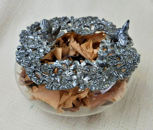 Vintage clear glass potpourri - vintage,