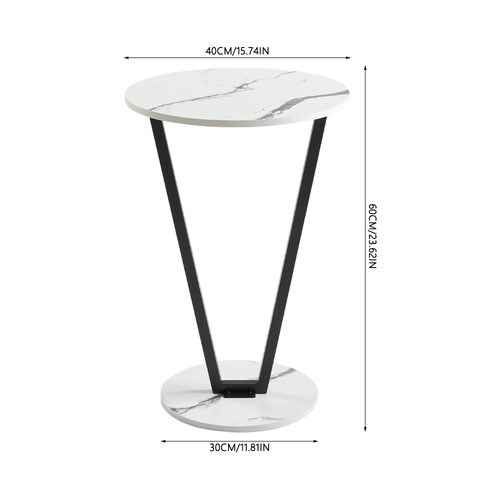 Small coffee side end table - side,