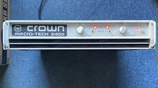 Crown Macro-Tech 2400 Power Amplifier & flight case 